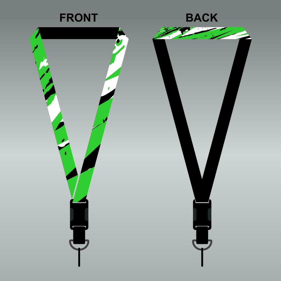 Lanyard Template Design For Company Purposes And More vector