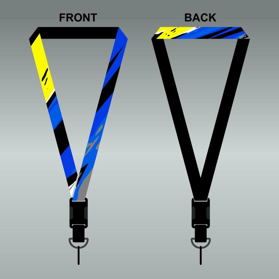 Lanyard Template Design For Company Purposes And More vector