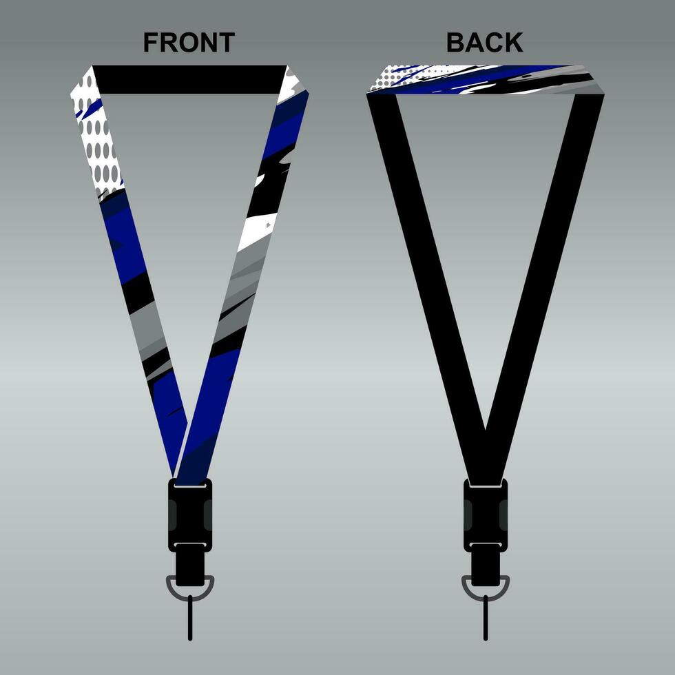 Lanyard Template Design For Company Purposes And More vector