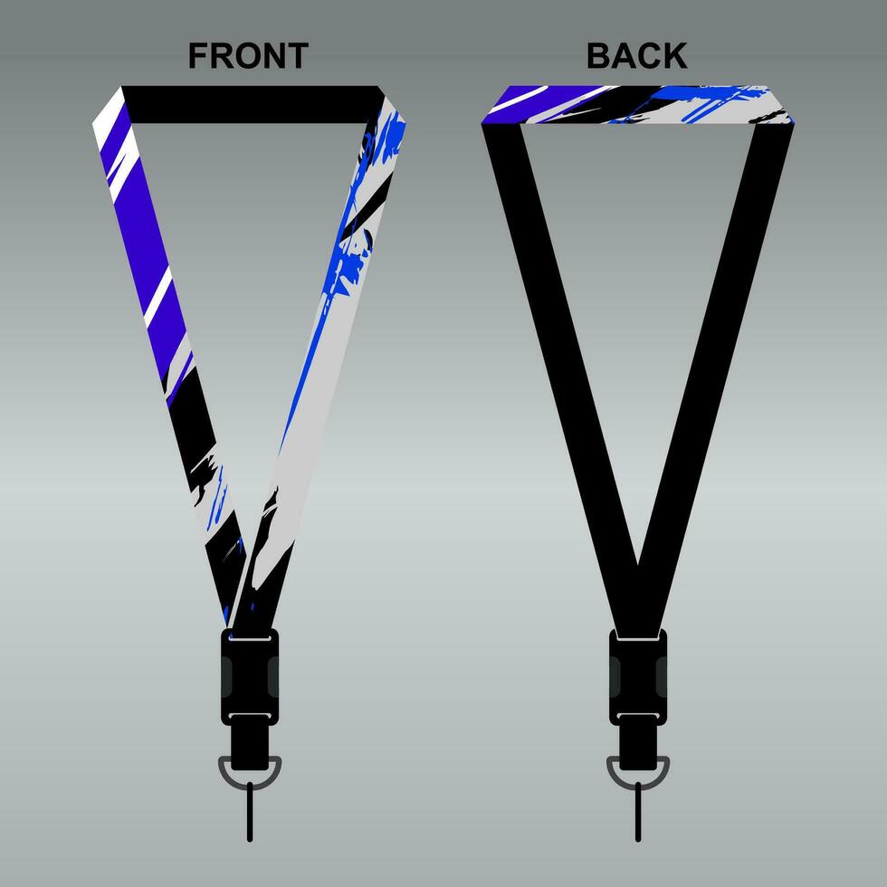 Lanyard Template Design For Company Purposes And More vector