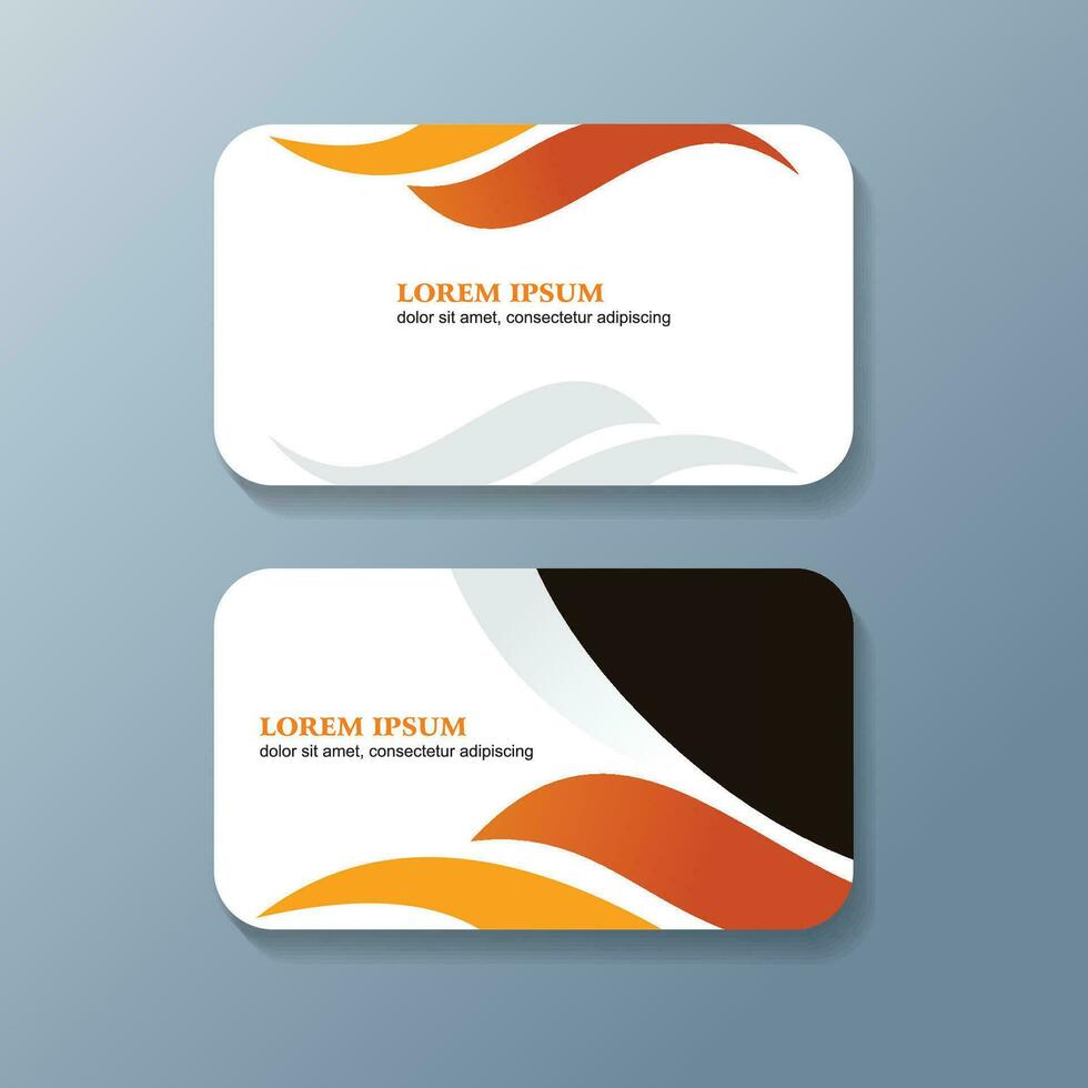 Business Card Design Template Free Vector