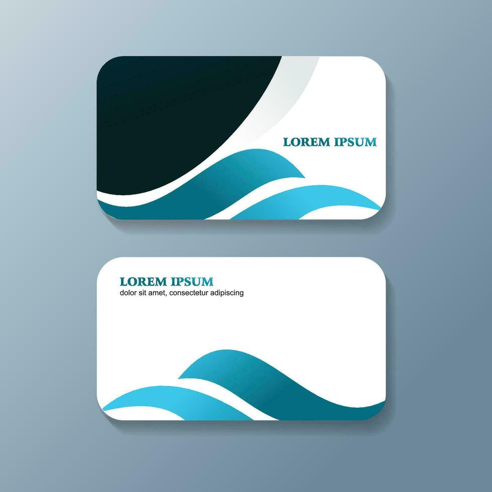 Business Card Design Template Free Vector