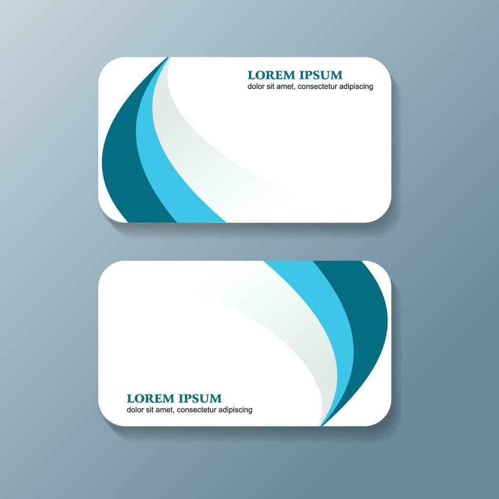 Modern Creative And Clean Business Card Design Template, Visiting Card vector