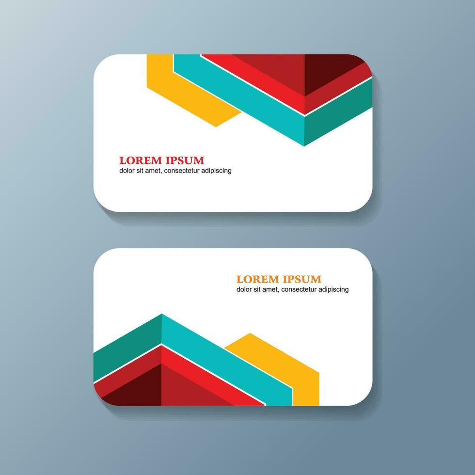 Modern Creative And Clean Business Card Design Template, Visiting Card vector
