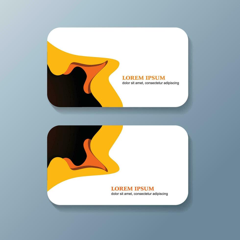 Modern Creative And Clean Business Card Design Template, Visiting Card vector