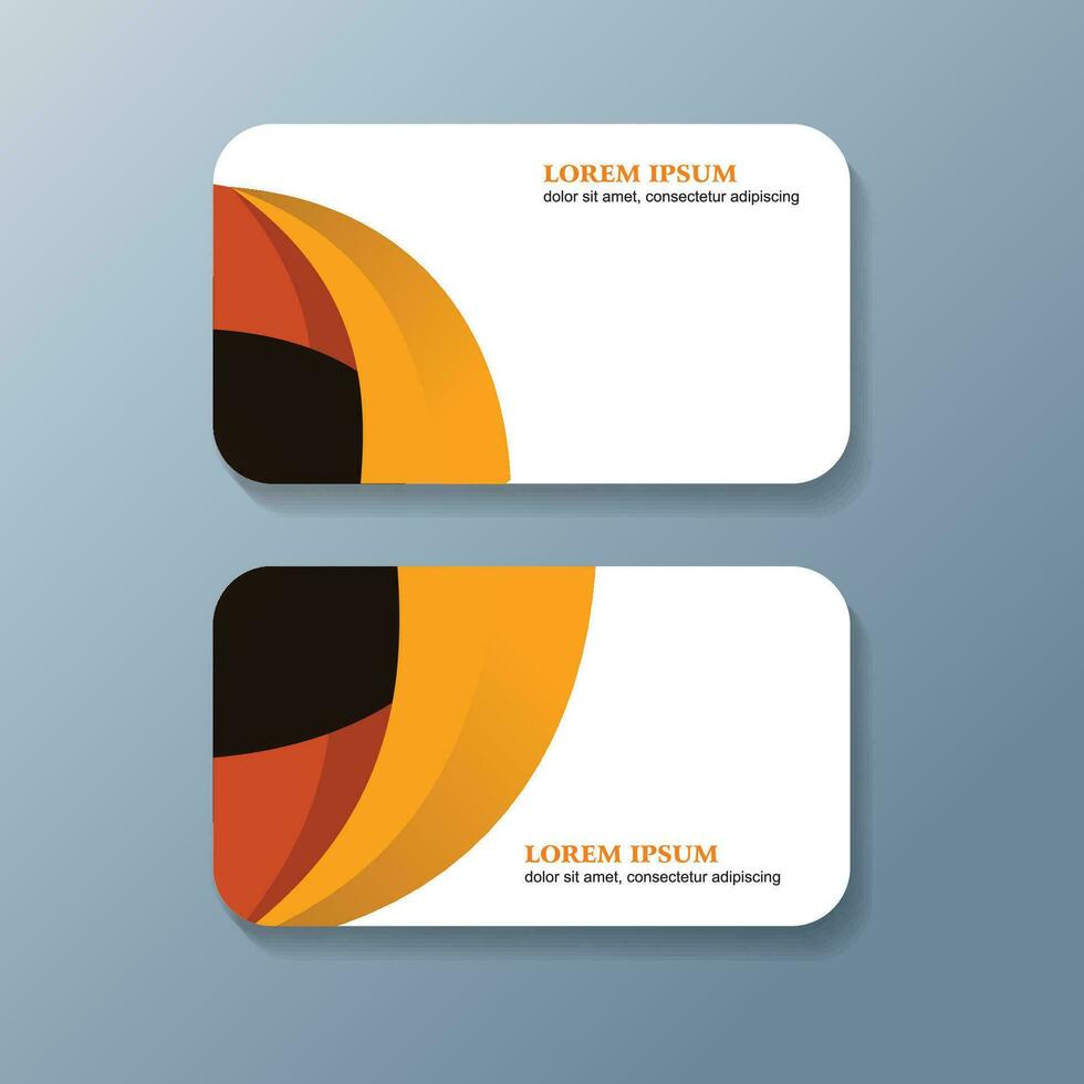 Business Card Design Template Free Vector