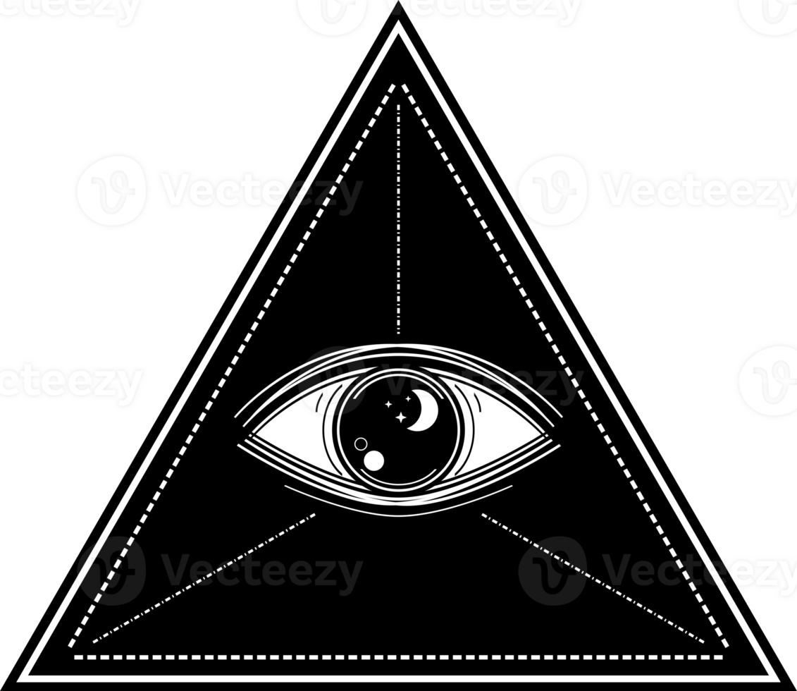 occhio di provvidenza , tutti vedendo occhio di Dio nel triangolo png