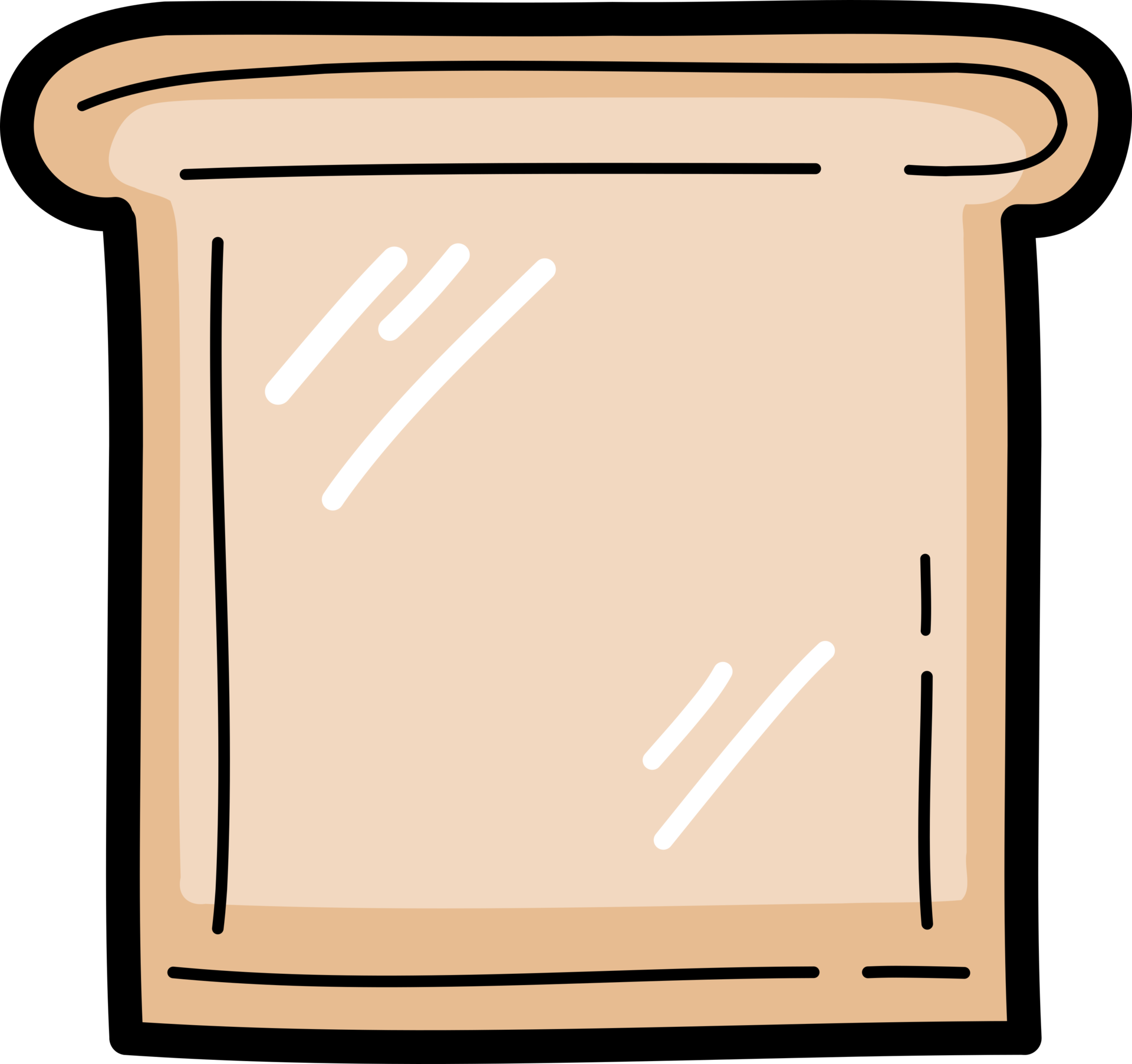 brown-slice-bread-drawing-27388225-png