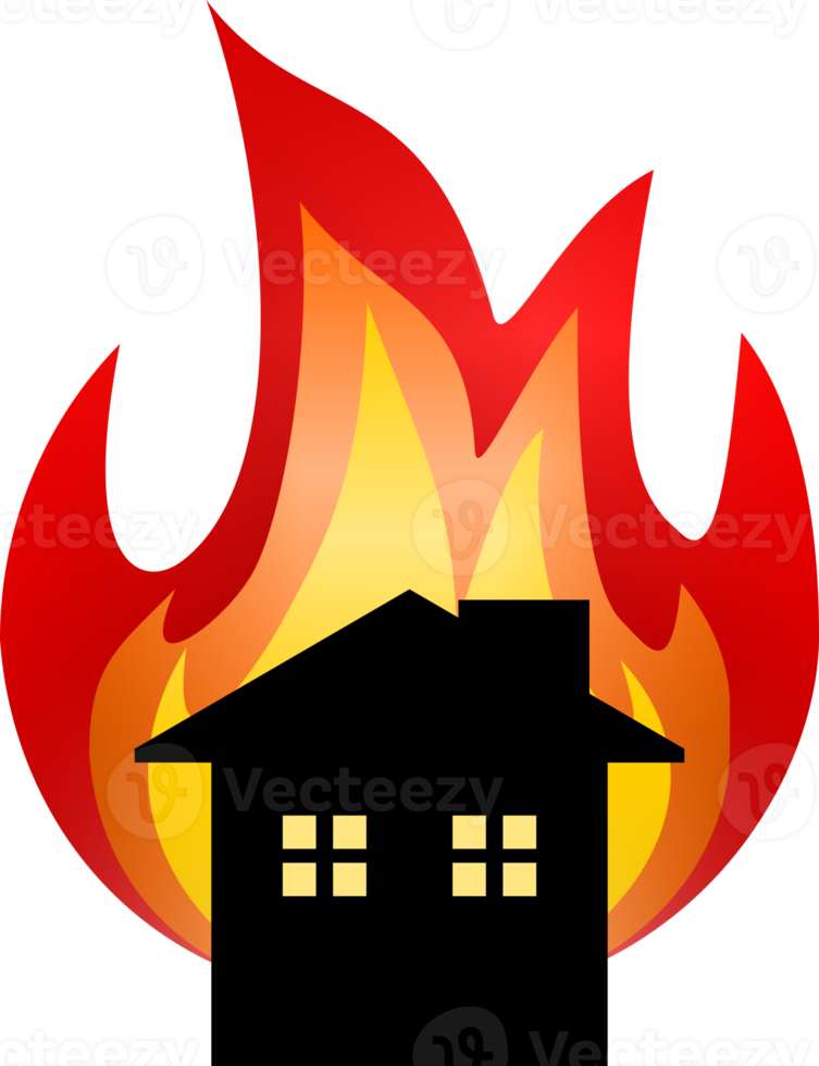 house fire flame burning icon 27388447 PNG