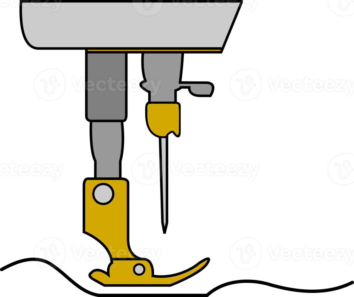 industrial sewing machine needle steel presser foot for sew fabric cloth png