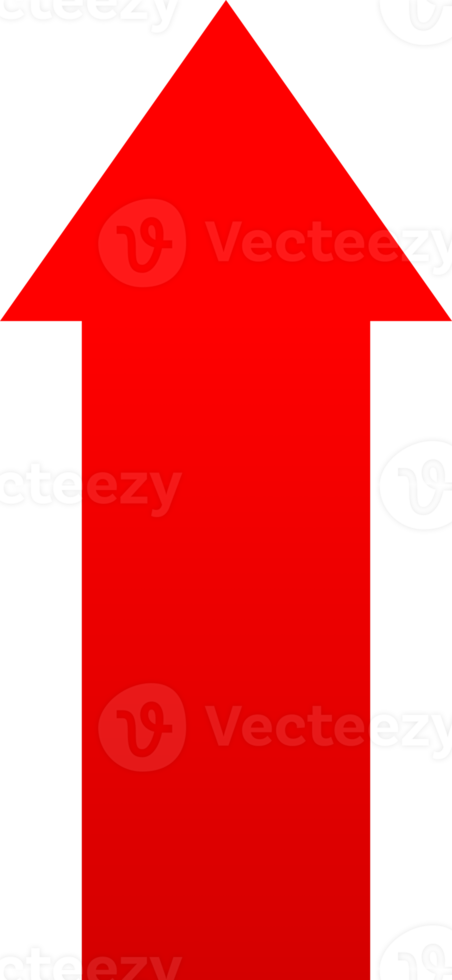 seta gráfico crescendo tendência de alta e vermelho gráfico para baixo tendência financeiro o negócio Estatisticas png