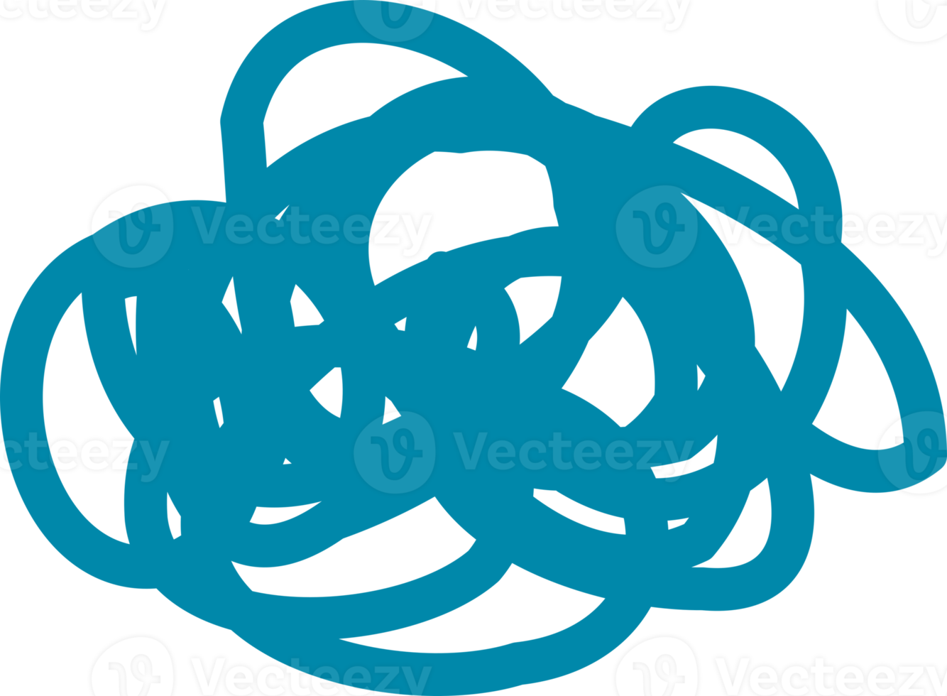 line tangle doodle abstract png