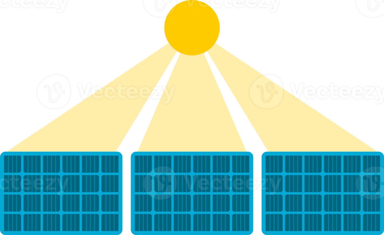 solar cell or solar panel grid module yellow sun energy power environmentally friendly clean energy png