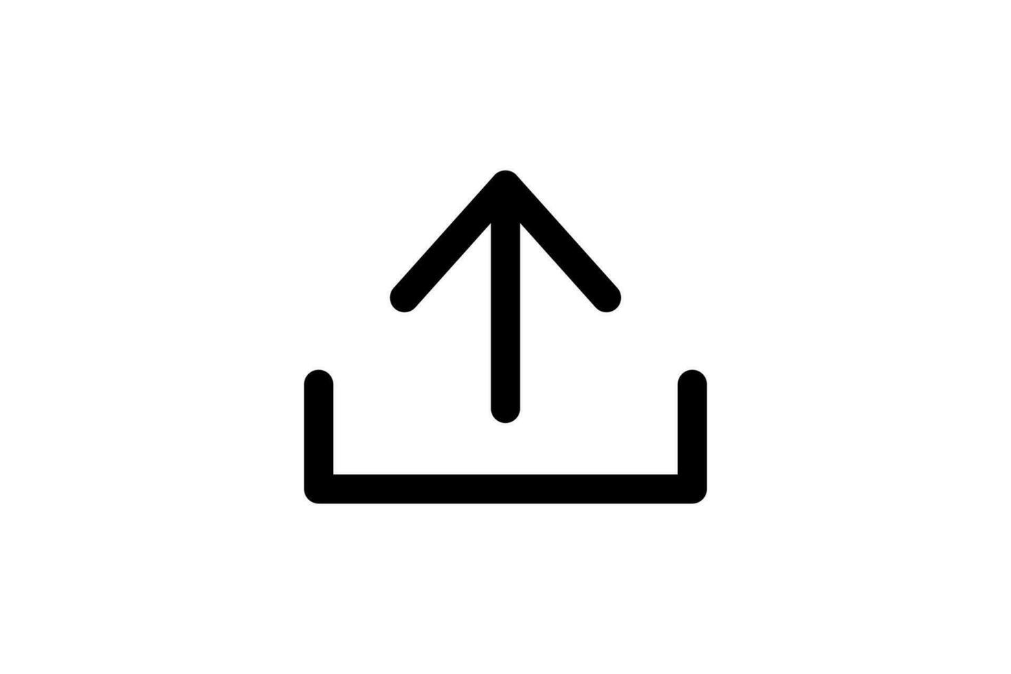 Upload Icon. Icon related to download. line icon style. Simple vector design editable