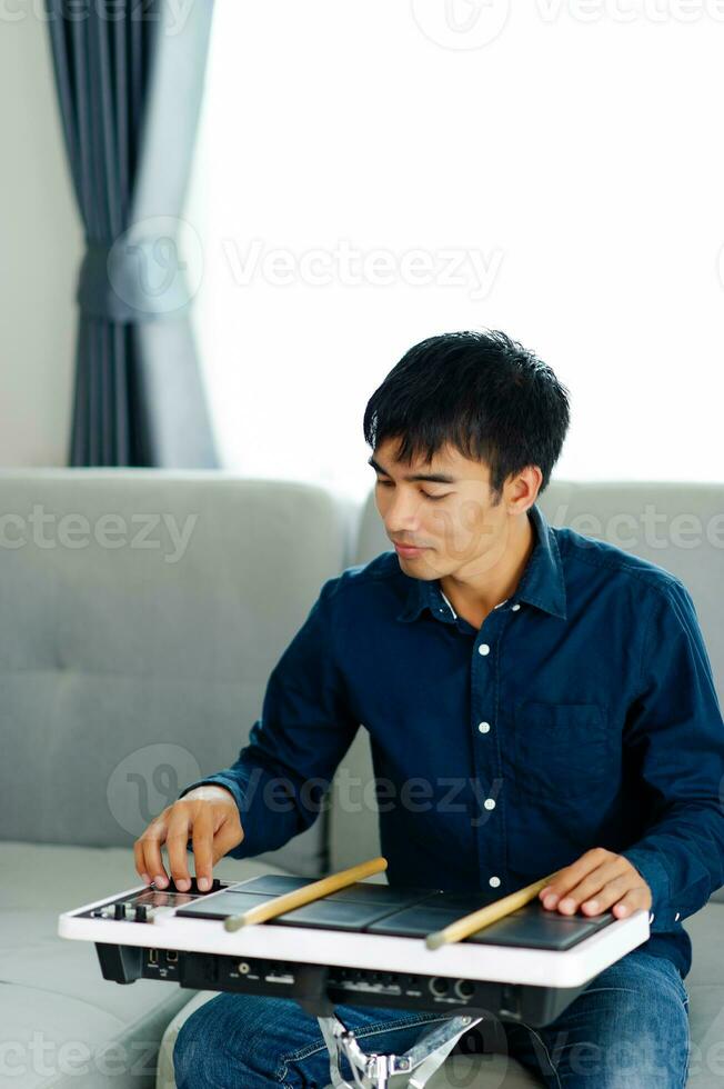 drummer musician practice music at home practice drums practice drums play drums drum sticks drum equipment photo