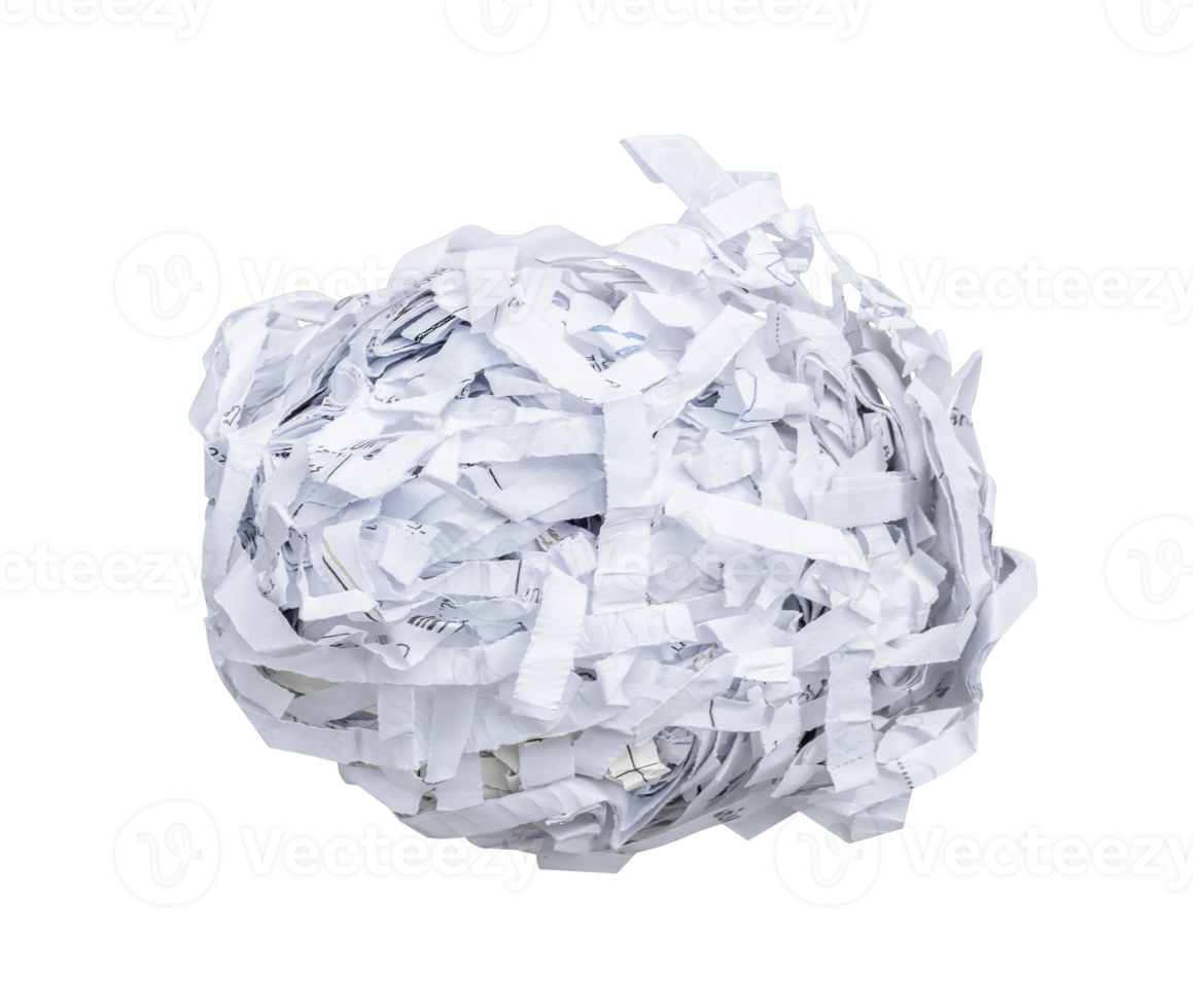 Weiß Zerkleinern Papier Ball png