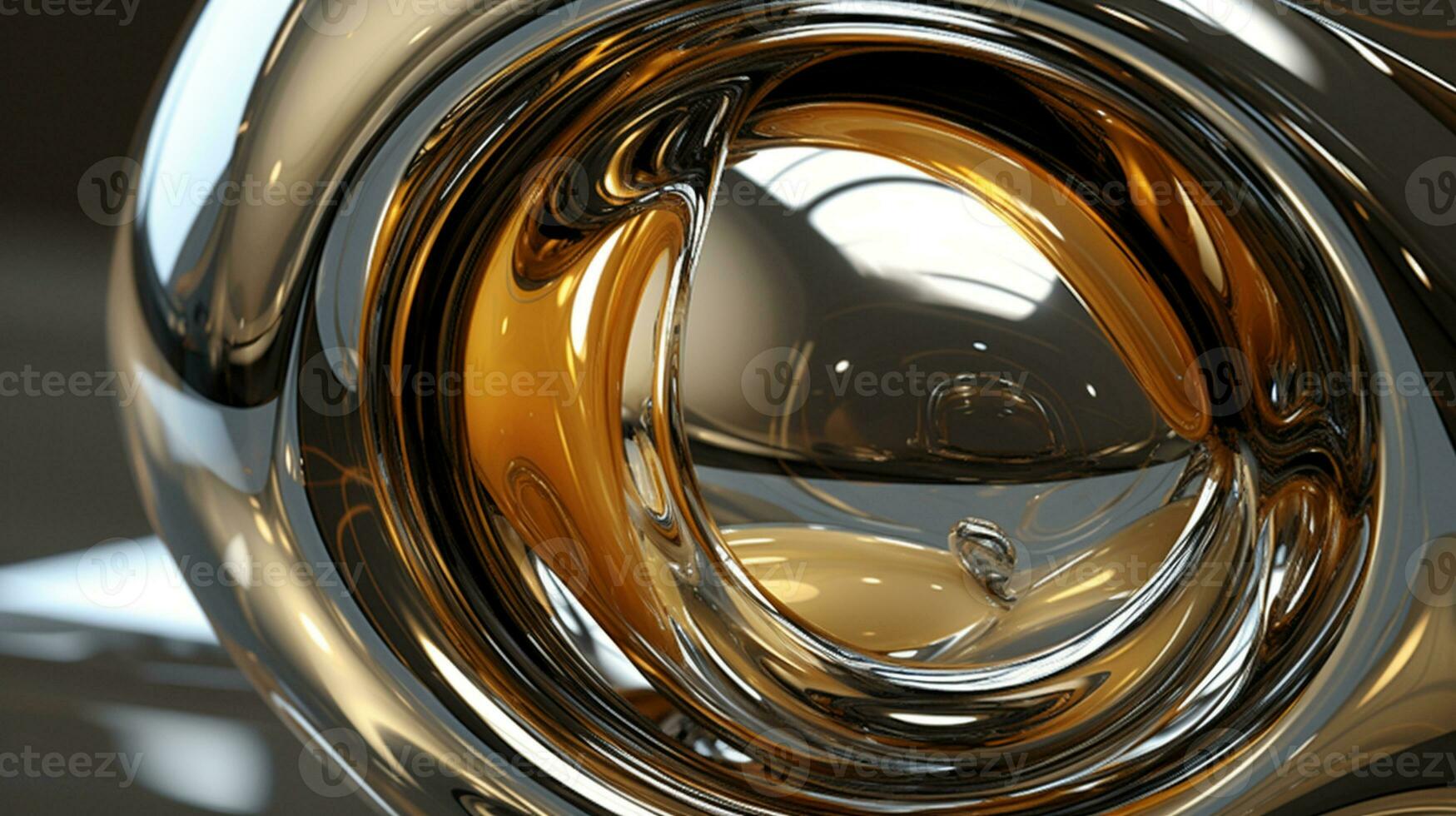 Abstract Liquid Metal Background, Generative AI photo