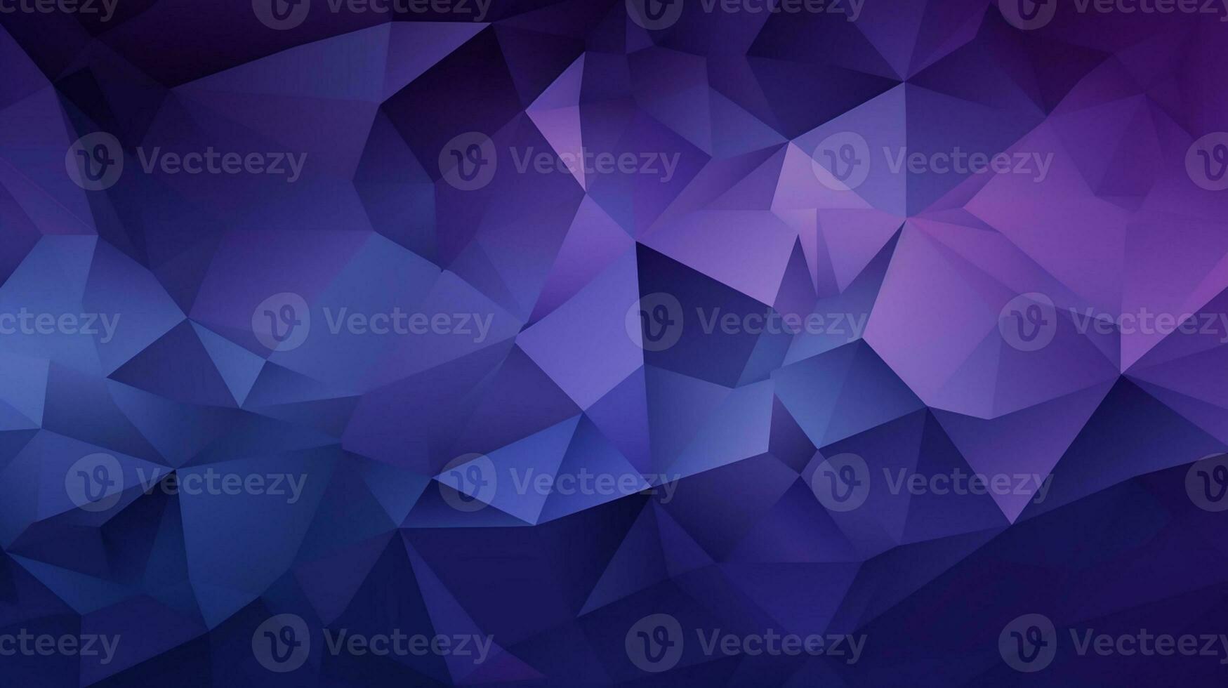 Abstract polygonal background with dark purple color. Generative AI photo