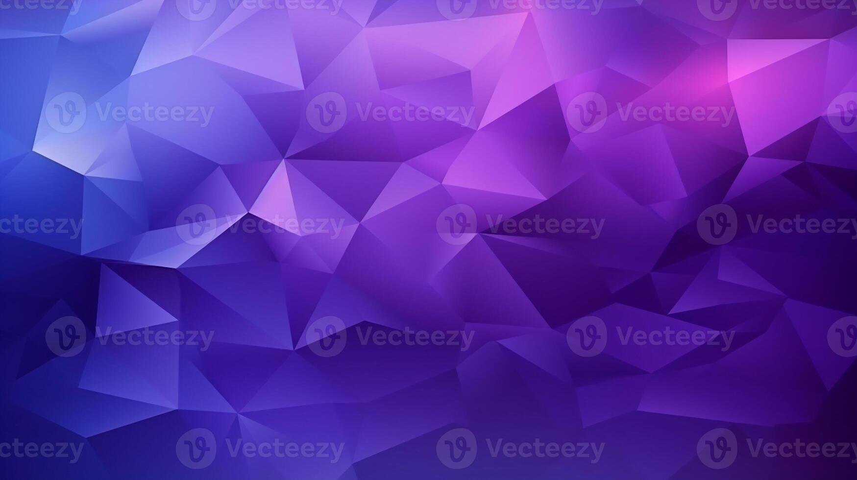 Abstract polygonal background with dark purple color. Generative AI photo