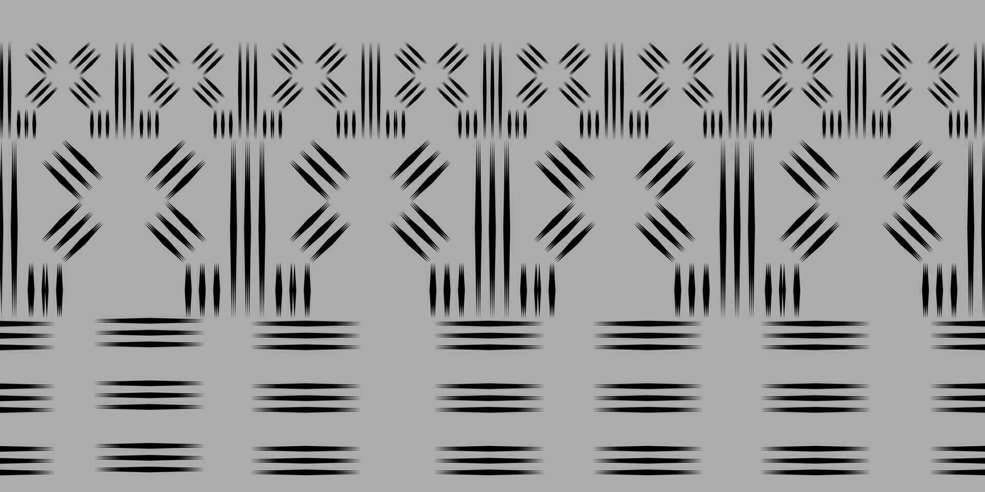 Seamless pattern, traditional ethnic pattern on gray background, aztec abstract vector illustration.