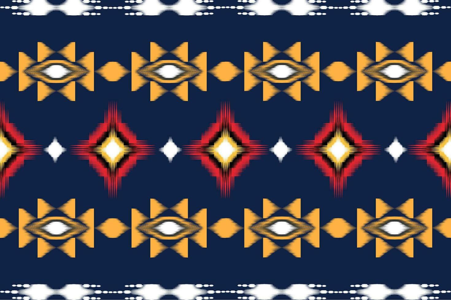 Ikat geometric oriental ethnic pattern design. ikat design for ethnic pattern boho seam fabric textile or native geometric and fabric ikat style vector wallpaper motif Illustrator .