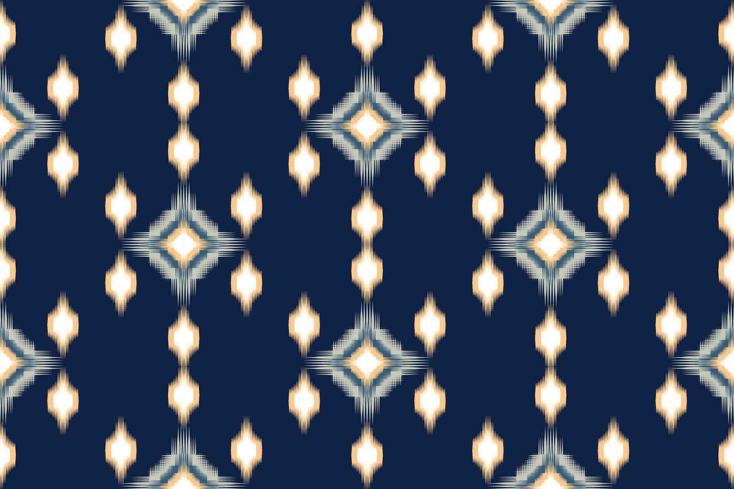 ikat geométrico oriental étnico modelo diseño. ikat diseño para étnico modelo boho costura tela textil o nativo geométrico y tela ikat estilo vector fondo de pantalla motivo ilustrador .