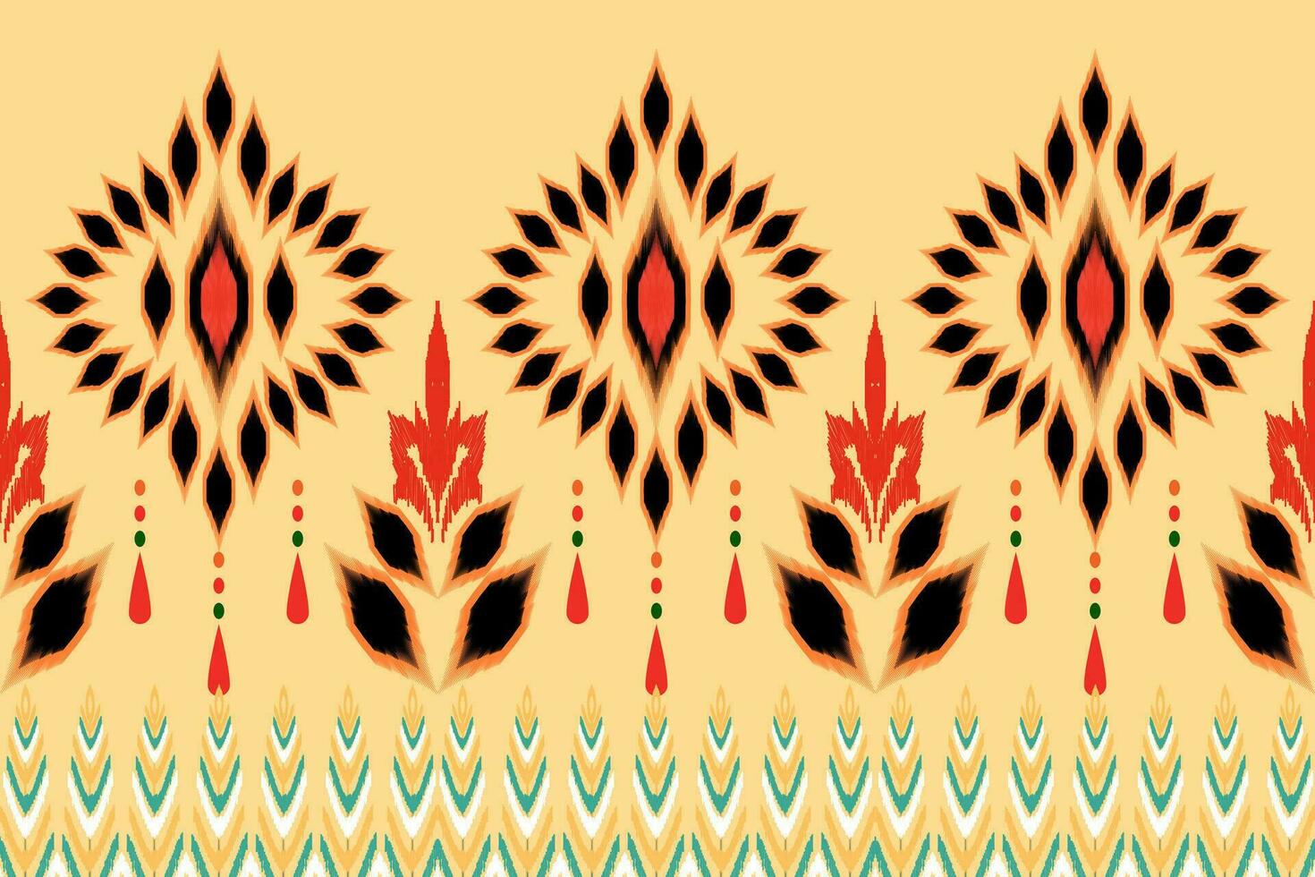 étnico zigzag resumen antecedentes. sin costura modelo en tribal, gente bordado, ikat Arte diseño. azteca geométrico Arte ornamento diseño de impresión para alfombra, fondo de pantalla, ropa, envase, tela, cubrir vector