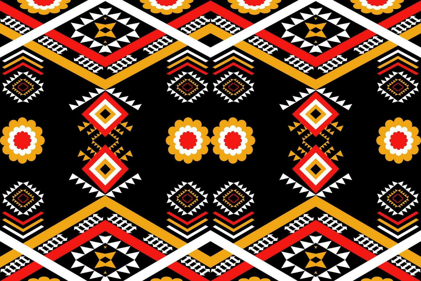 ethnic geometric pattern design for background or wallpaper vector