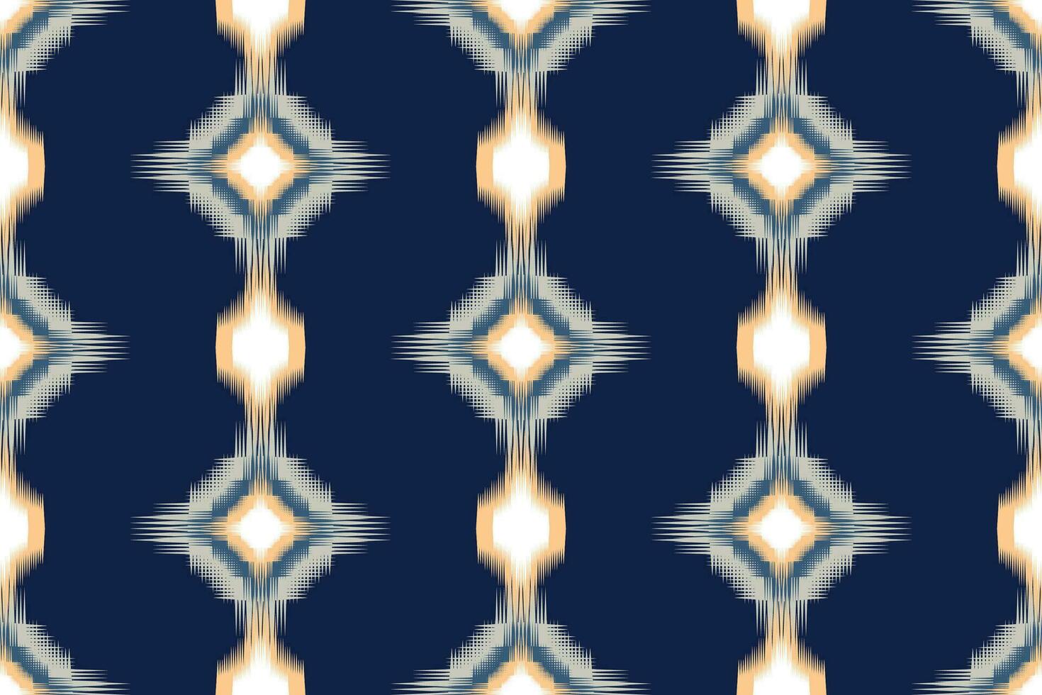 Ikat geometric oriental ethnic pattern design. ikat design for ethnic pattern boho seam fabric textile or native geometric and fabric ikat style vector wallpaper motif Illustrator .