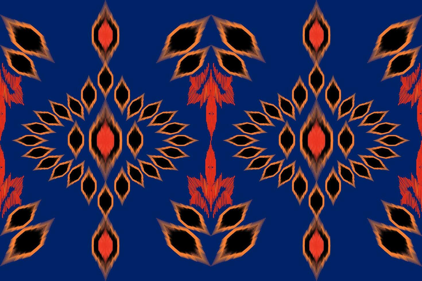 Ikat geometric folklore ornament. Tribal ethnic vector texture. Seamless striped pattern in Aztec style. Figure tribal embroidery. Indian, Scandinavian, Gypsy, Mexican, folk pattern.