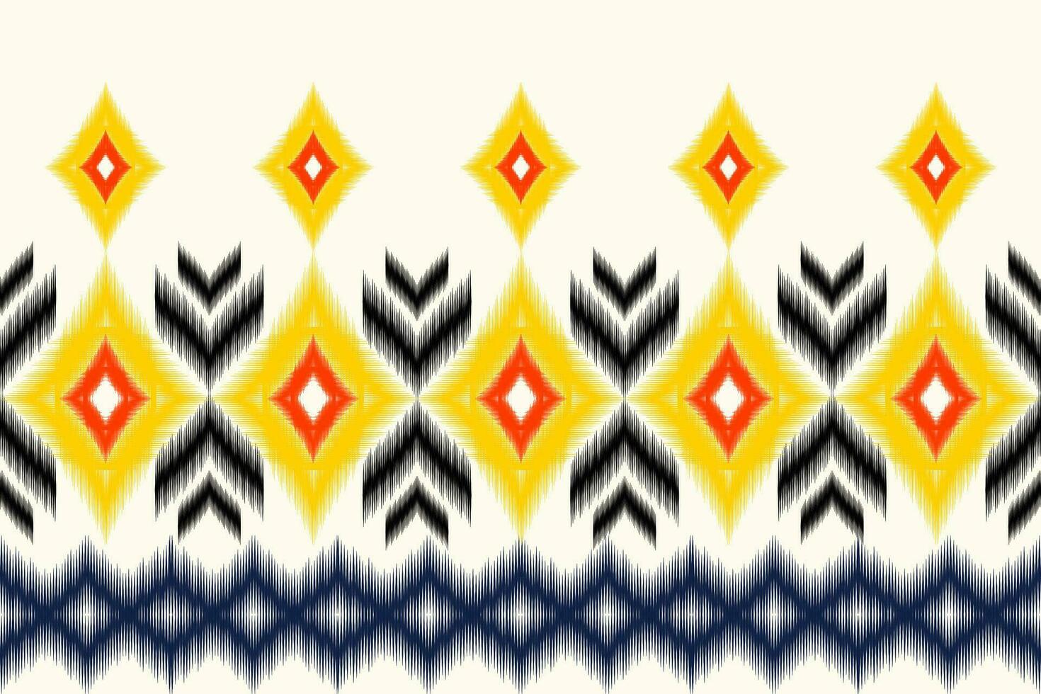 ikat vector étnico sin costura modelo diseño. ikat azteca tela alfombra adornos textil decoraciones fondo de pantalla.