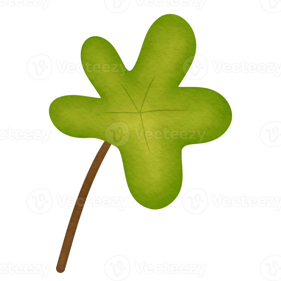 Green Leaf Watercolor Illustration png