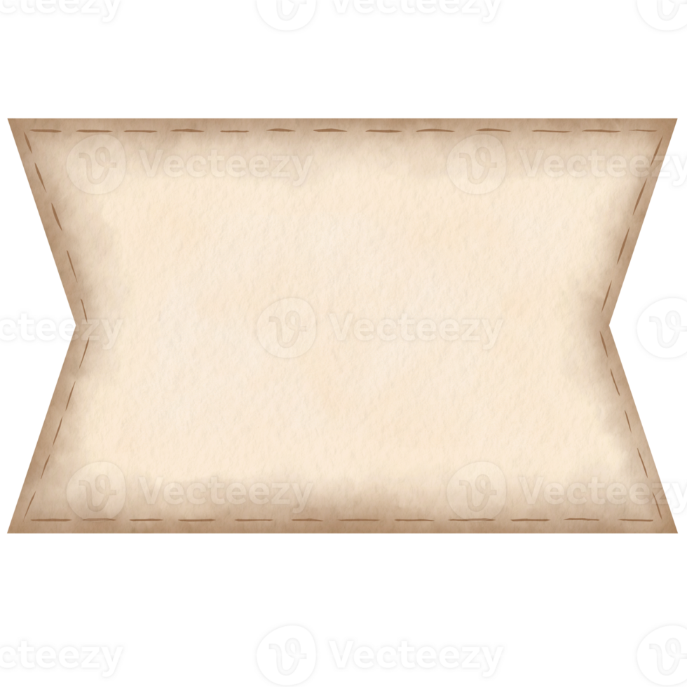 Blank Brown Rectangle Banner png