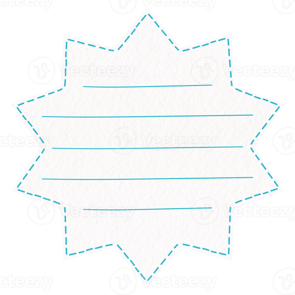 Double Star Shape Memo Pad png