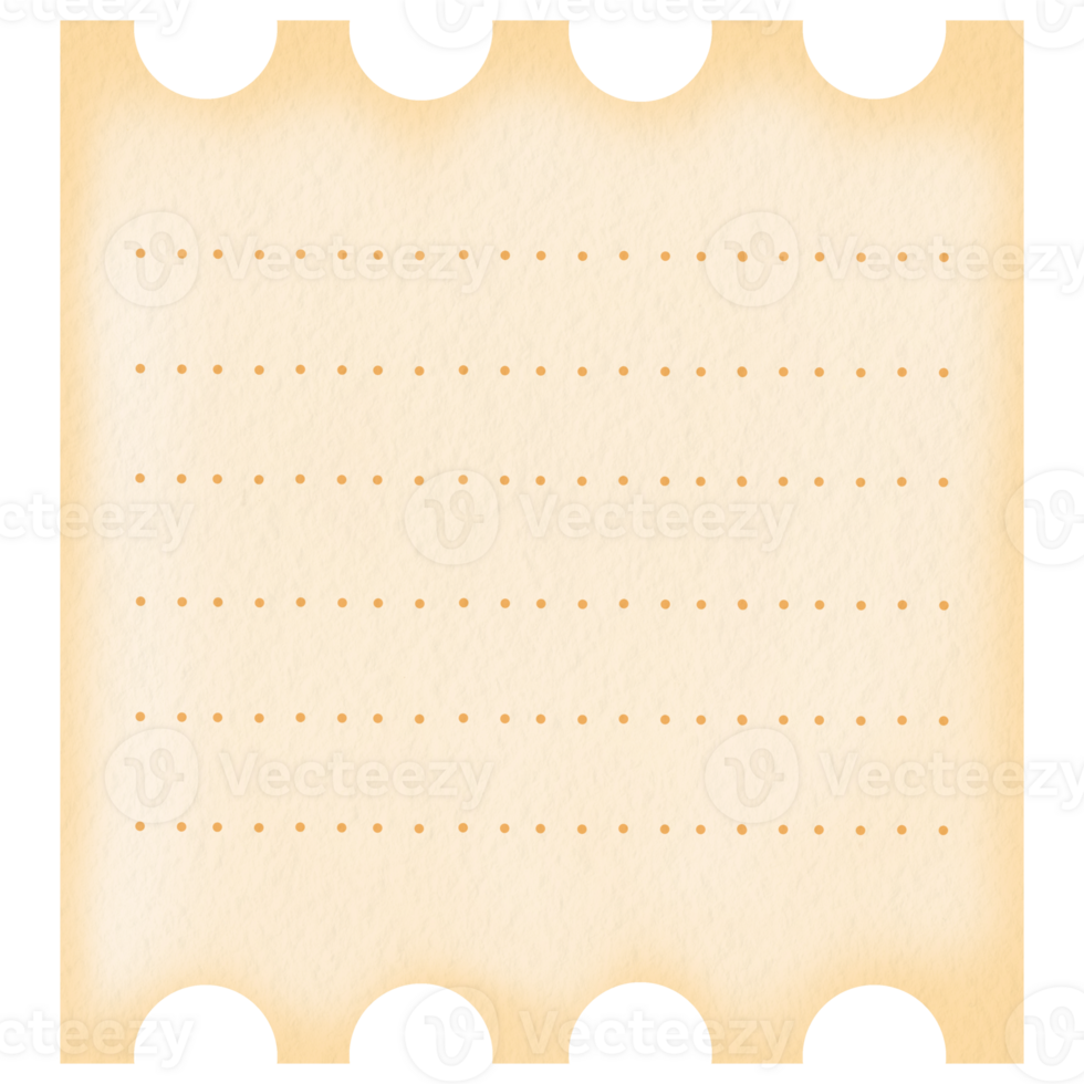 Rectangle Memo Note Papaer png