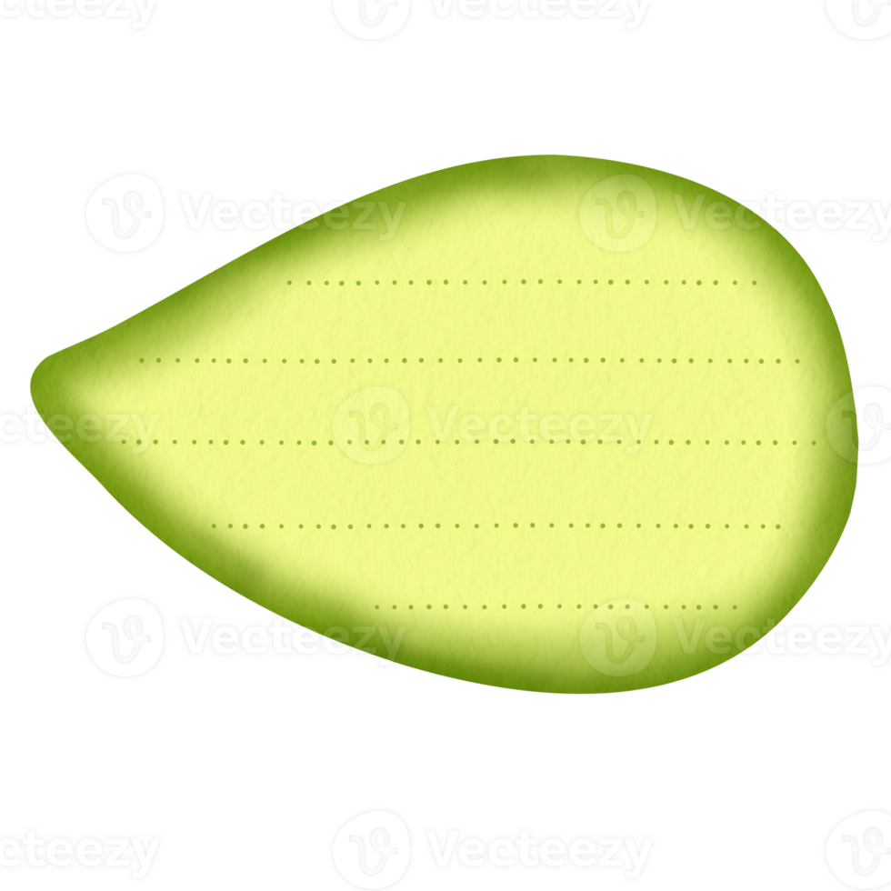 Green Leaf Memo Paper png