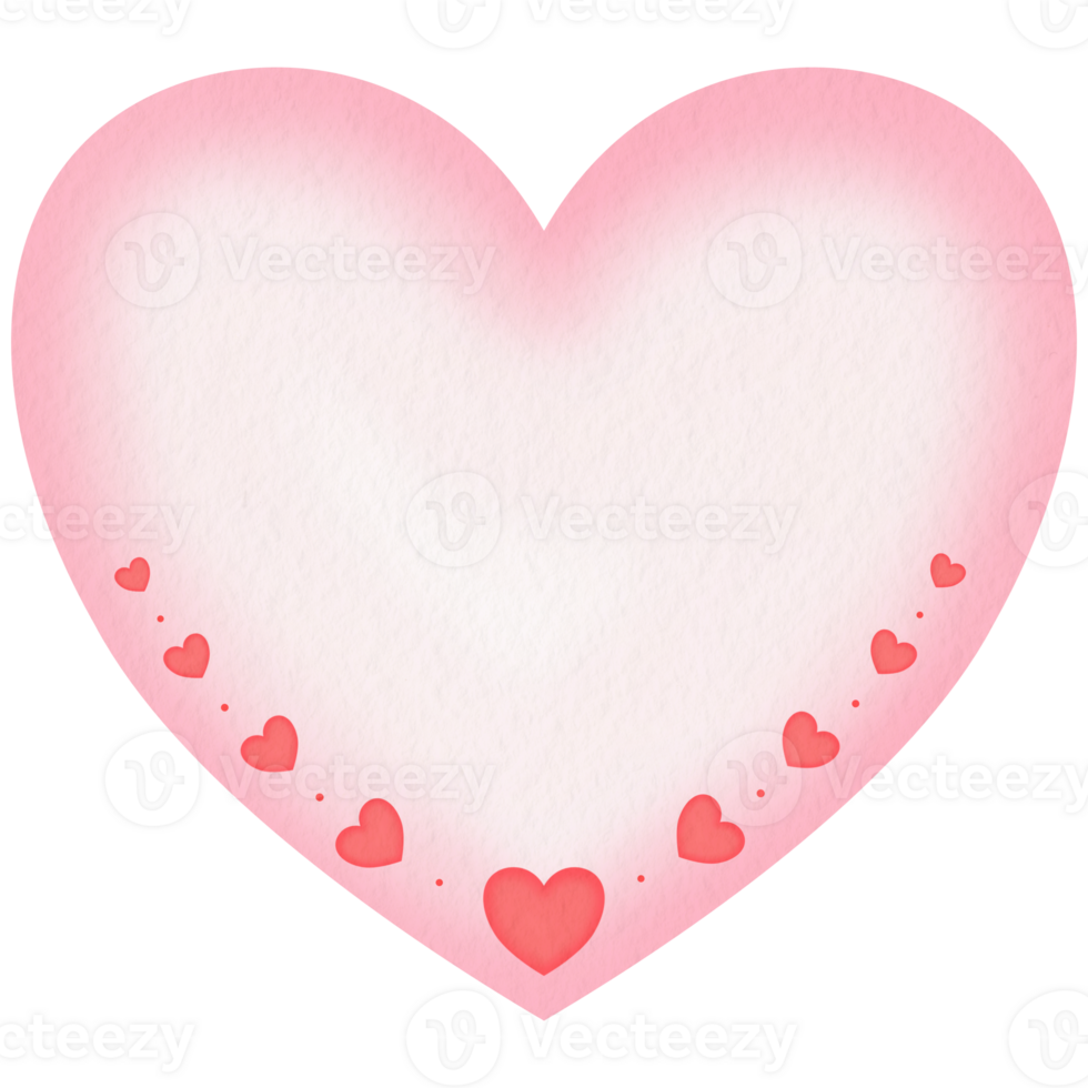 Pink Heart Memo Papaer png
