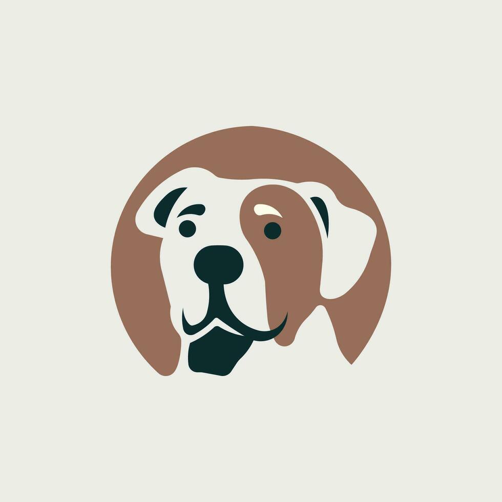 Vector illustration of cute minimal dog