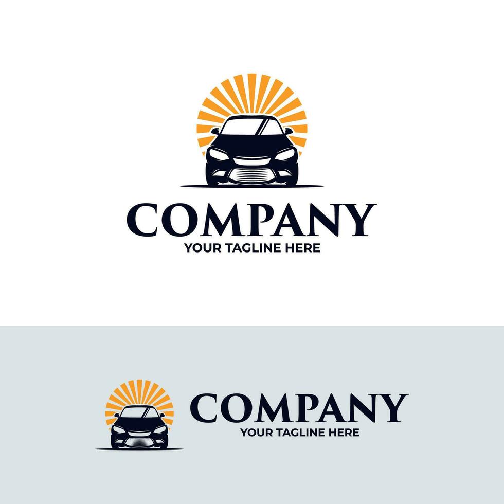 Car shop logo design inspiration vector