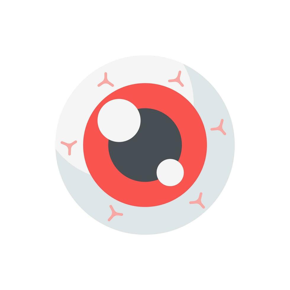 Eyeball. A spooky eyeball to decorate a Halloween card. vector