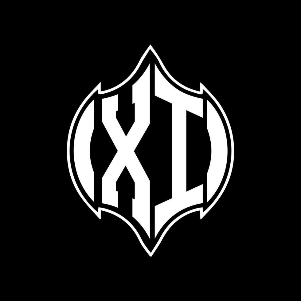 XI letter logo design. XI creative monogram initials letter logo concept. XI Unique modern flat abstract vector letter logo design.