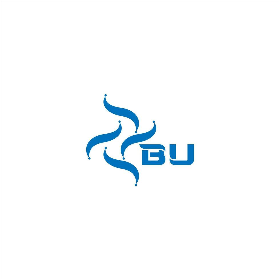 BU letter logo design. BU creative minimalist initials letter logo concept. BU Unique modern flat abstract vector letter logo design.