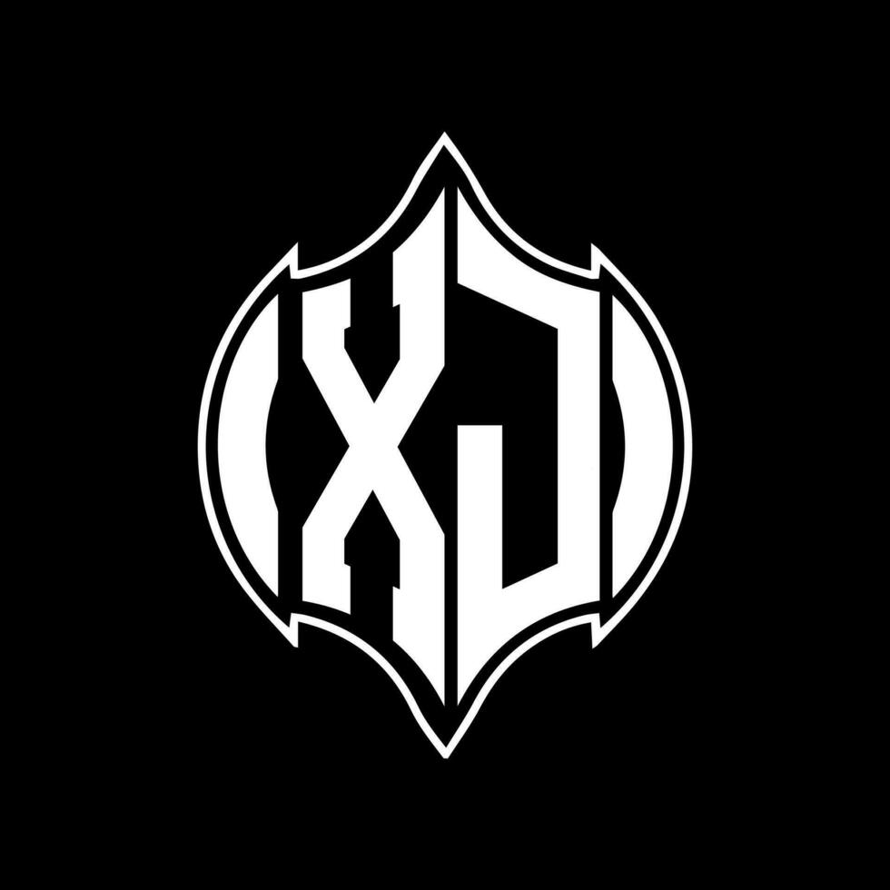 XJ letter logo design. XJ creative monogram initials letter logo concept. XJ Unique modern flat abstract vector letter logo design.