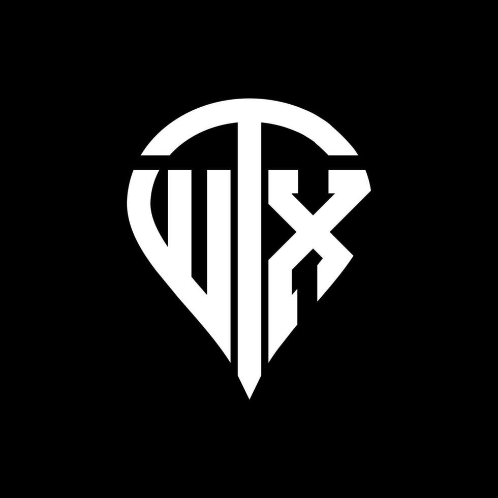 wtx letra logo diseño. wtx creativo monograma iniciales letra logo concepto. wtx único moderno plano resumen vector letra logo diseño.