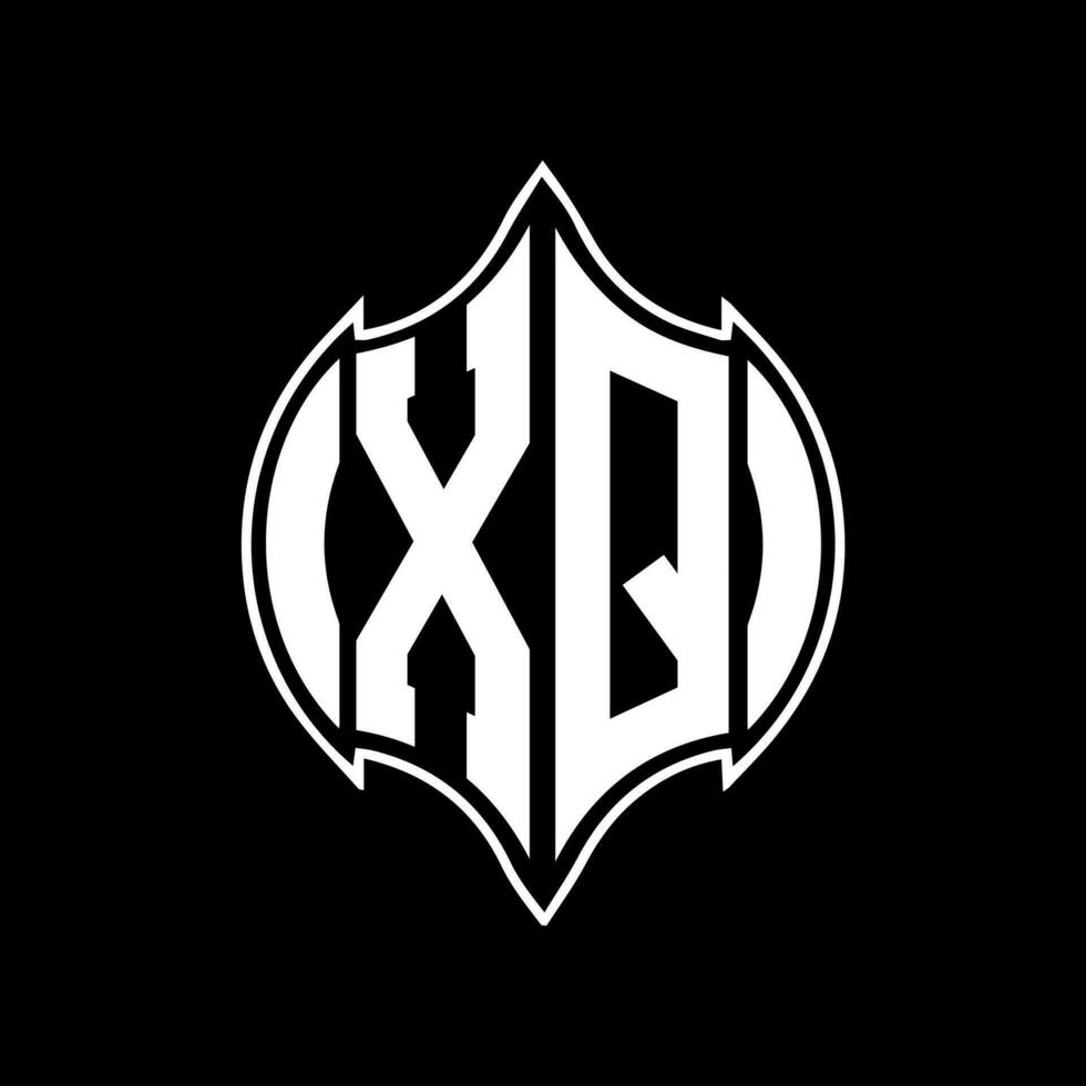 XQ letter logo design. XQ creative monogram initials letter logo concept. XQ Unique modern flat abstract vector letter logo design.
