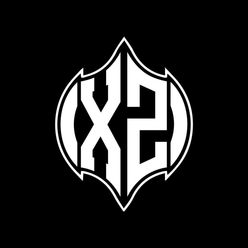 XZ letter logo design. XZ creative monogram initials letter logo concept. XZ Unique modern flat abstract vector letter logo design.
