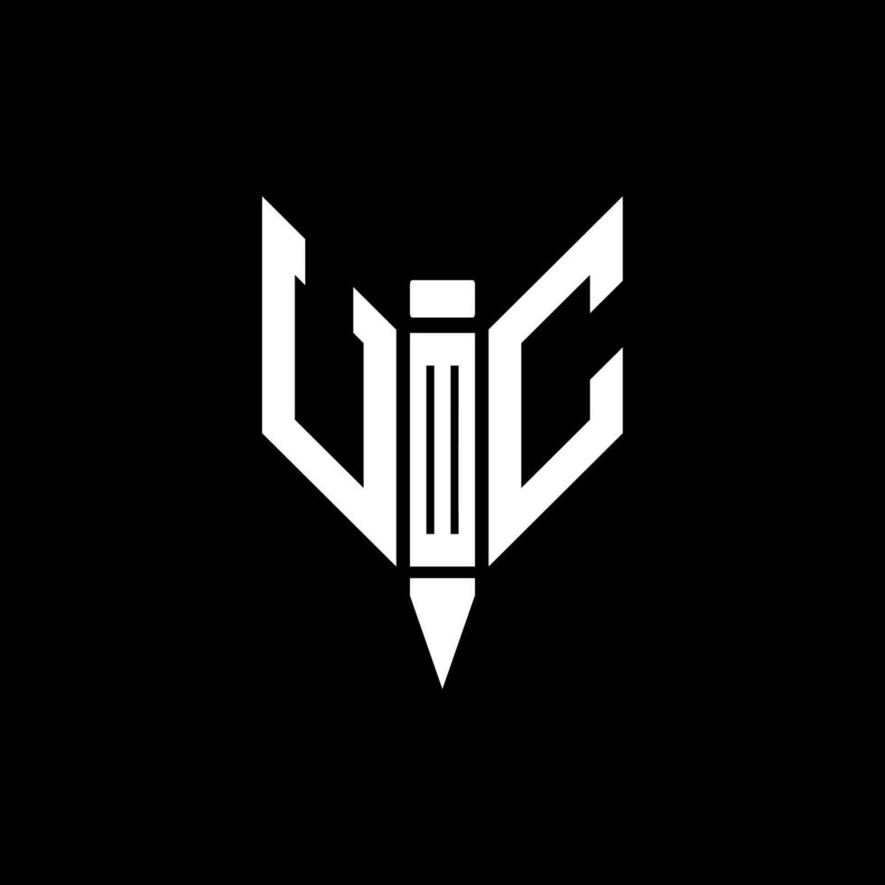 UC letter logo design. UC creative monogram initials letter logo concept. UC Unique modern flat abstract vector letter logo design.