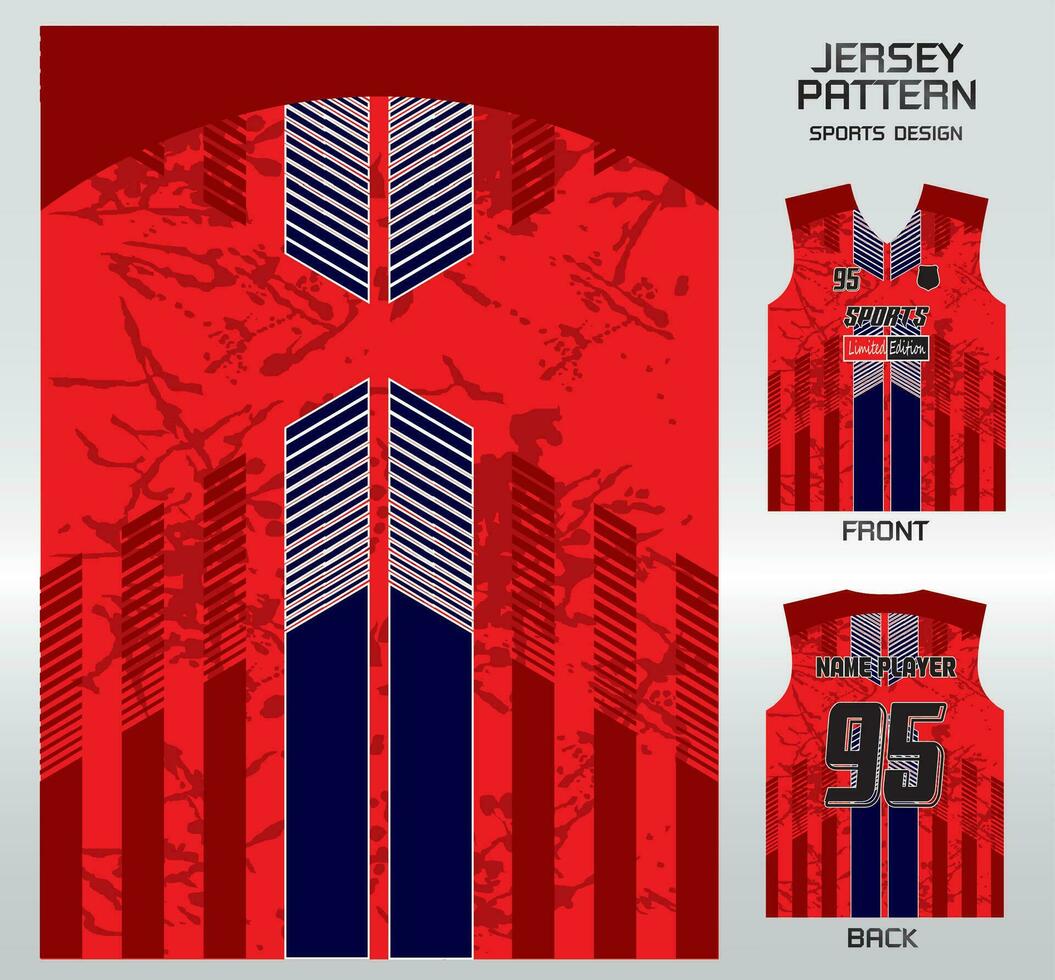 Premium Vector  Red colour basketball jersey design and template