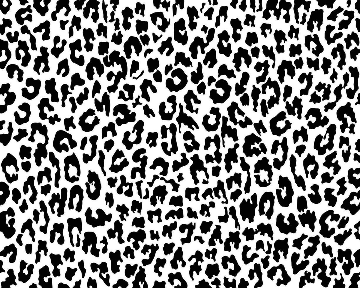 Abstract animal skin leopard, cheetah, Jaguar seamless pattern design. Black and white seamless camouflage background. vector