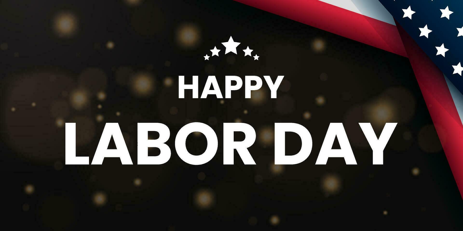 Happy Labor day banner, Labor Day USA and Canada patriotic background. vector